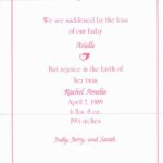 Going Longer : Birth Announcements